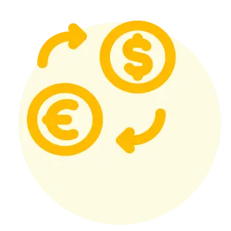 Definir as moedas de investimento e aceitar os termos e condições.